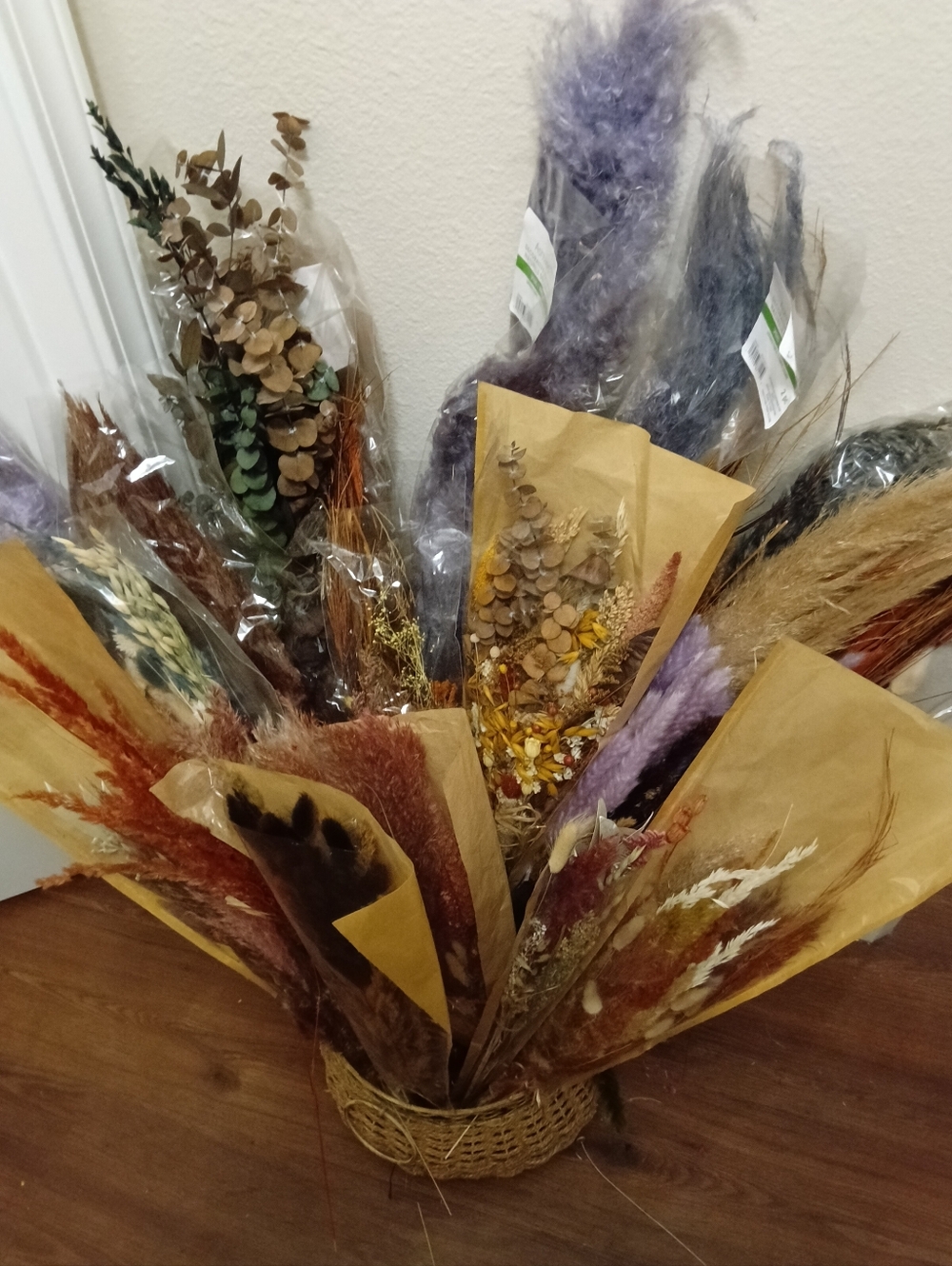 Dried Floral Bouquet Assortment - Earthy & Lavender Tones